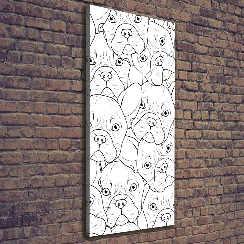 French Bulldogs - Wrapped Canvas Print