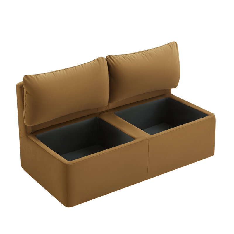  Banc de rangement Alayaa, Ocre Soren