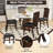 Modern Dining Chairs Set of 2 Armless Kitchen Chairs w/Upholstered Seat-444082564
