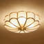 Brass Flush Mount Light 4-Light
