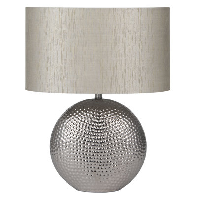 Cadnite 41 Cm Oval Ceramic Table Lamp Complete With Shade