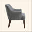 Fauteuil rembourré en tissu 1pc
