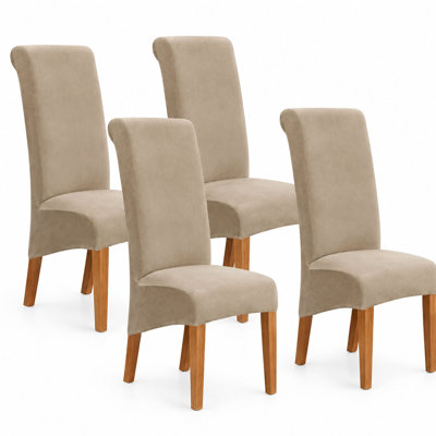 Housses en velours extensible pour chaises surdimensionnées