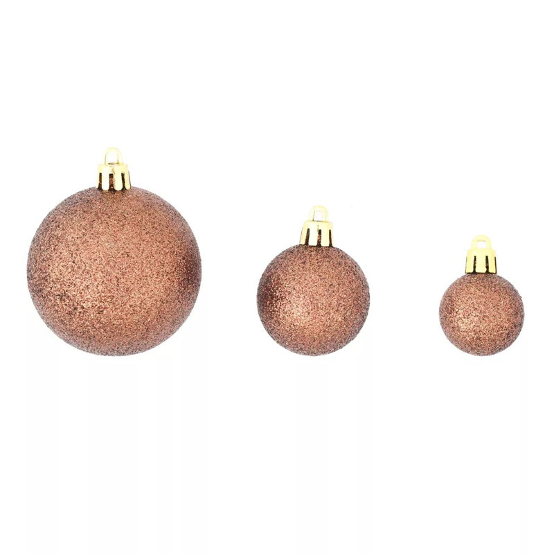 Solid Colour 节日装饰品 Bauble, Brown, Bronze and Gold