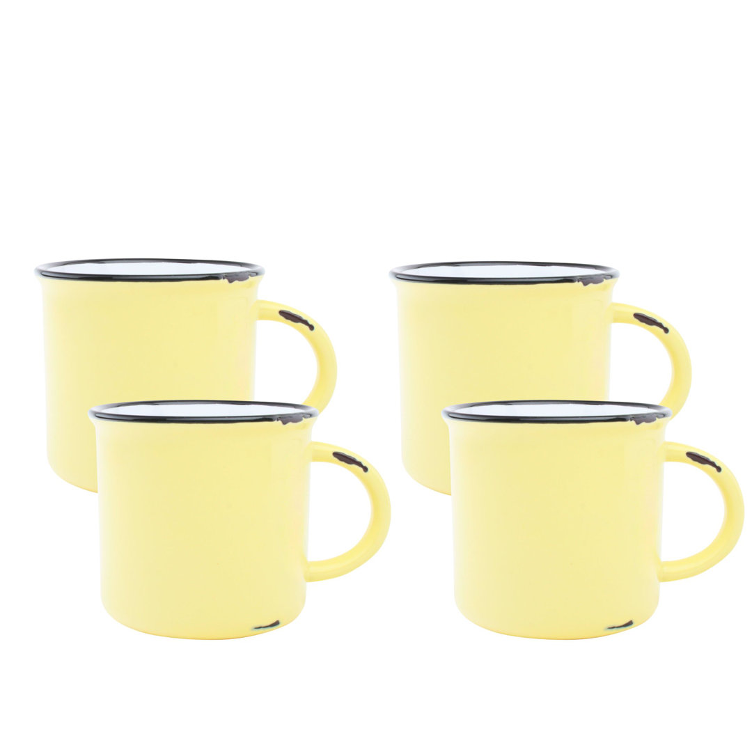 Canvas Home Tinware Stoneware Coffee Mug 16oz (Set of 4) Canvas Home 