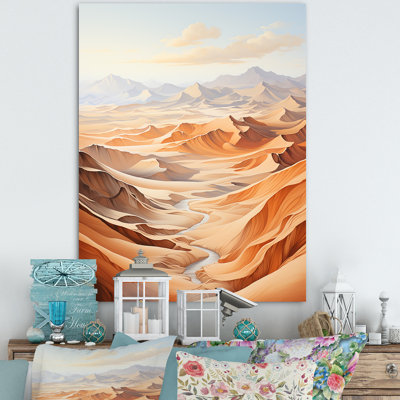 Désert du désert, impression de minimalisme sur toile