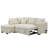 L-Shaped Sectional Pull Out Sofa Bed Sleeper Sofa With Two USB Ports, Two Power Sockets And A Movable Storage Ottoman-1457651232