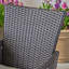 Antuna 4-Person PE Wicker Patio Dining Set with Round Umbrella Table