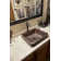 17" Rectangle Skirted Vessel Hammered Copper Sink