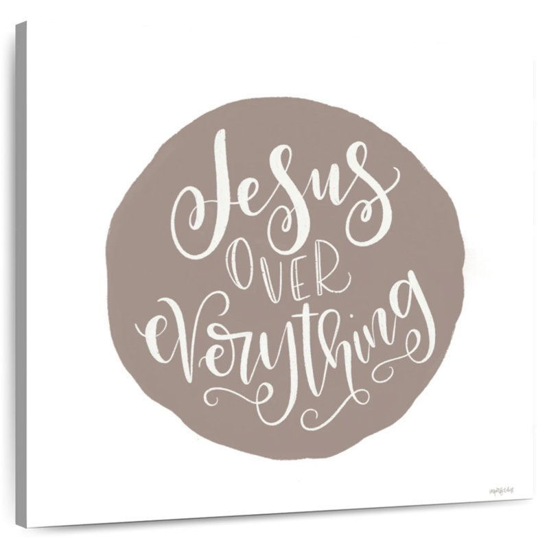 Tergel Jésus sur tout, H 33 po x l 33 po