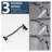 12-Inch Black Rainfall Shower System with Handheld Sprayer, Stainless Steel