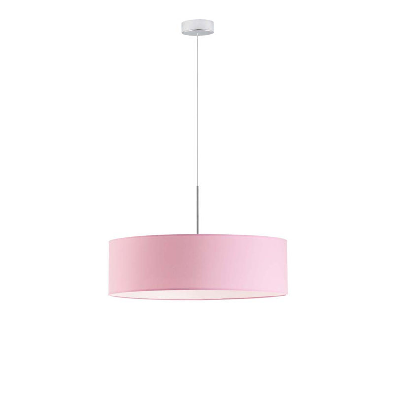 Aubrionna 4 - Light Drum Pendant, Light Pink, Chrome