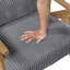 Chaise d'appoint rembourrée avec coussin en velours côtelé doux-468653092