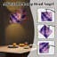 Lampe sur pied à DEL à intensité variable en marbre mauve et abstrait à tourbillons fluides, abat-jour réglable en hauteur avec télécommande, pour le salon, la chambre et le bureau