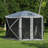Gazebo Tent Pop-Up Portable 4/5/6-Sided Hub Durable Screen Tent Netted Gazebo Waterproof Pavilion-88028021-53955615