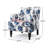 Lofties Contemporary Polyester Armchair with Solid Birch Wood Frame, Plush Cushions, Nailhead Trim, and Button-Tufted Diamond Detailing-263086220