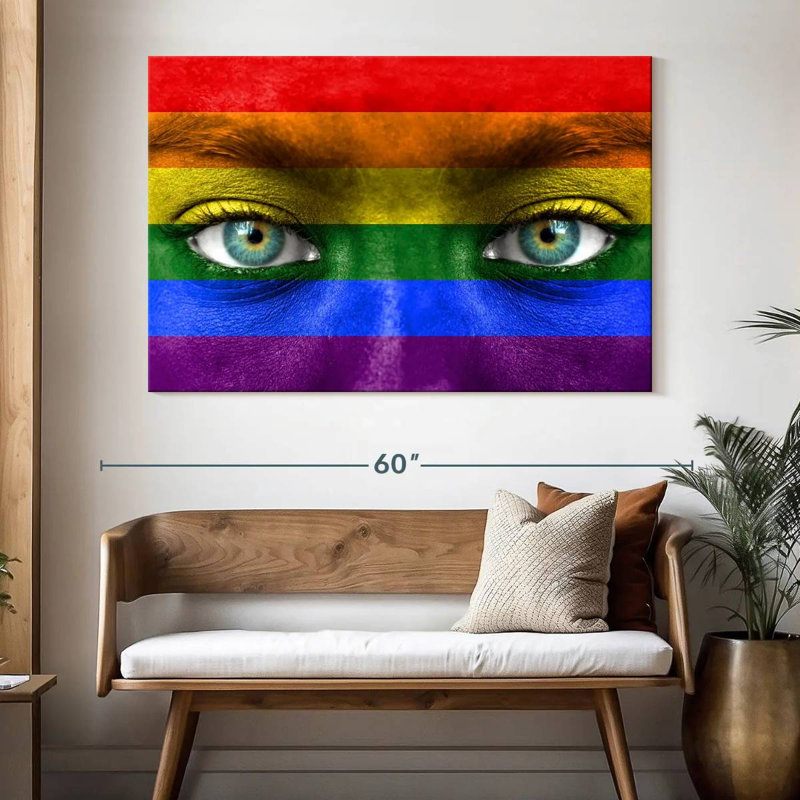 Khyia Pride Eyes, 34" H x 51" W
