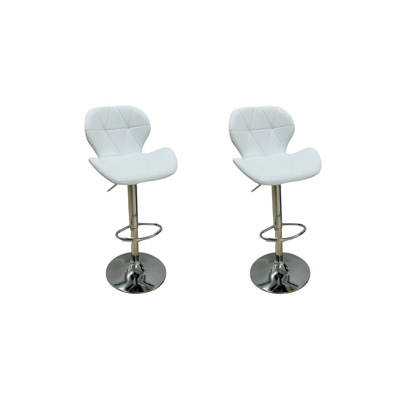 Haslett Adjustable Height Bar Stool, Gray, 2