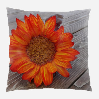 Coussin décoratif intérieur/extérieur tournesol