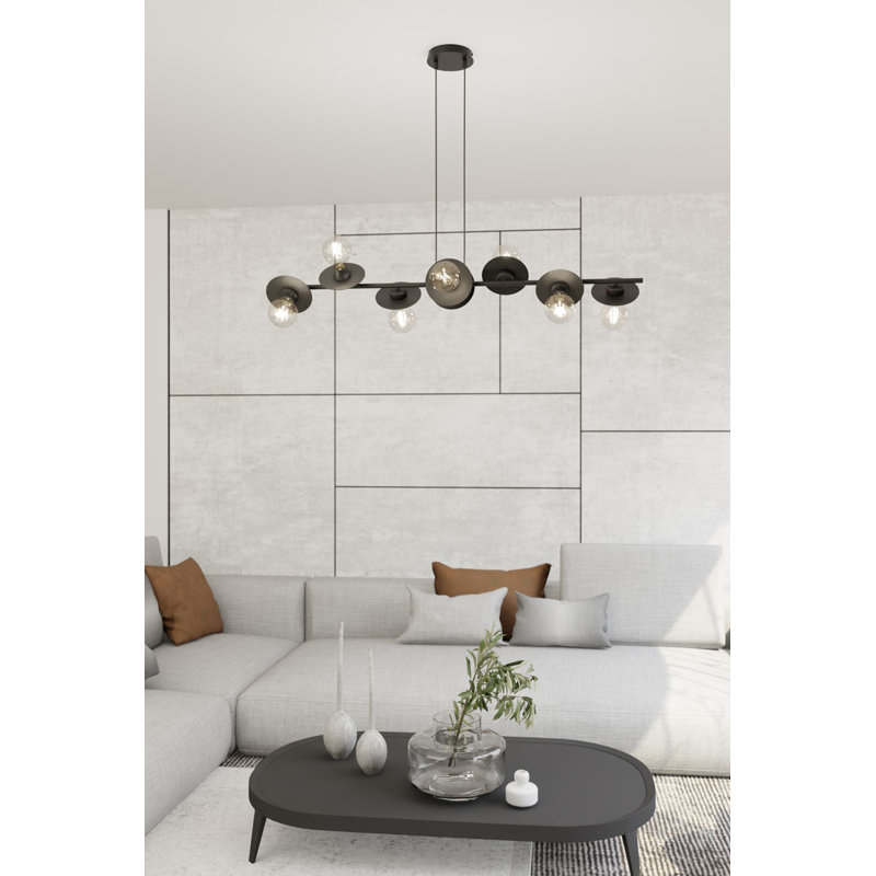 Parkview 8 - Light Matte Black Pendant, Matte Black
