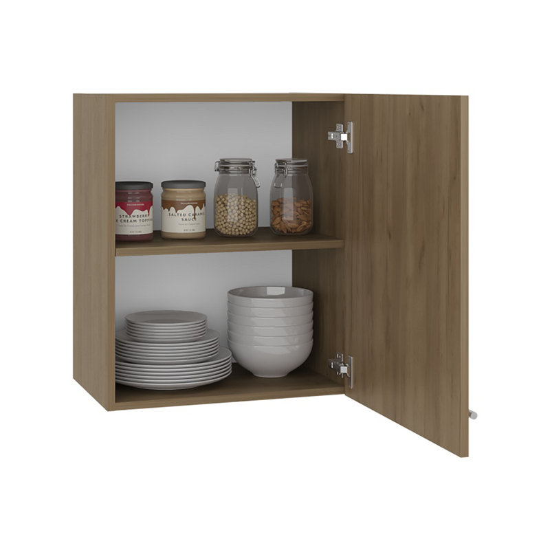 Armoire murale de 20 pouces avec porte simple et double tablettes intérieures, armoire de rangement murale, rangement vertical compact pour la salle de bain, la cuisine, la salle de lavage et le garage