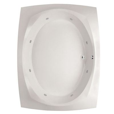 Largo 82'' x 64'' Gel Coat Bathtub