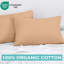 Ensemble de 2 taies d'oreiller 100% coton longues fibres à densité de tissage 300 fils Royale Linens-114651583