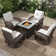 Tucci Premium All-Weather Wicker 4 - Person Patio Conversation Sets with Cushions