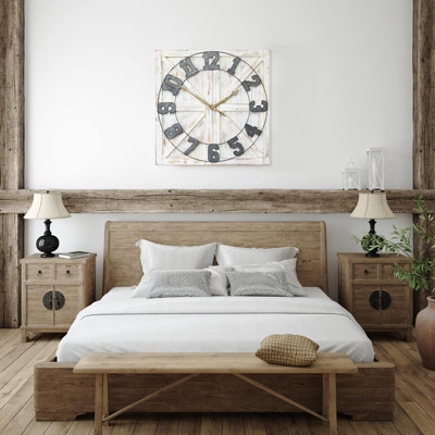 Horloge murale rustique