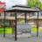 8 Ft. W 6 Ft. D Metal Grill Gazebo-88593879
