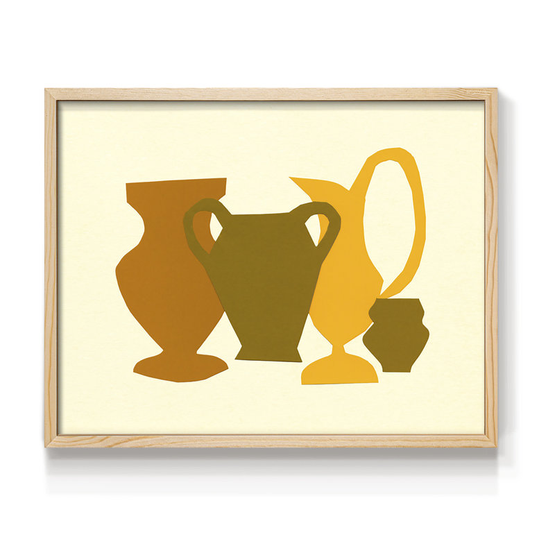 «Posing Pottery II», reproduction encadrée, Naturel, H 16 po x l 20 po