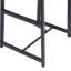 Tabourets de bar à hauteur de comptoir 3, noir et brun noyer. Base en métal avec une capacité de poids de 220 lb. Sièges ergonomiques. Style moderne pour îlot de cuisine, salon. Hauteur de l'utilisateur. Brun.