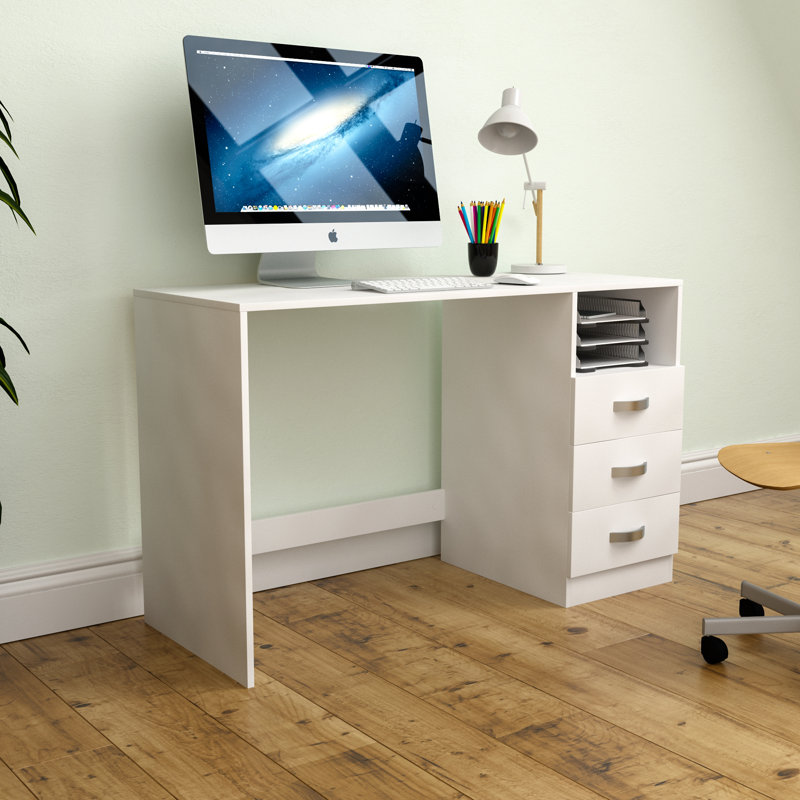 Muskoka Solid Wood Base Writing Desk, White