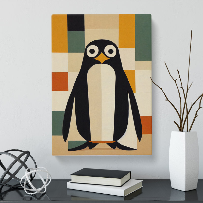 Deseret Penguin Patchwork - Wrapped Canvas, 50cm H x 35cm W x 3cm D