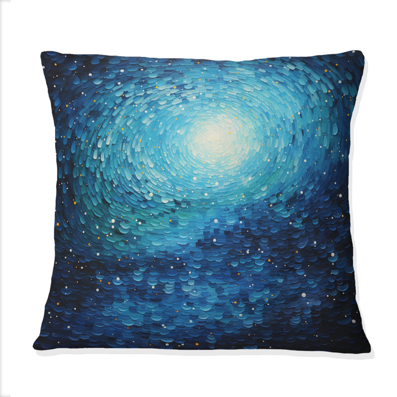 Coussin Pointillism River Majestic - River Mountain