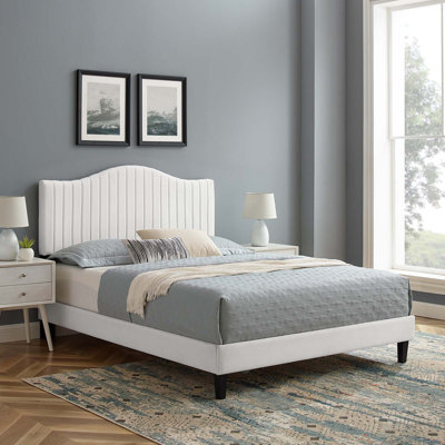 Modway Juniper Channel Tufted Performance Velvet Platform Bed