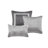 Grey 7 Pcs Queen Comforter - Transitional Style Diagonal , Soft , , Safe And Comfortable Use Bedding,