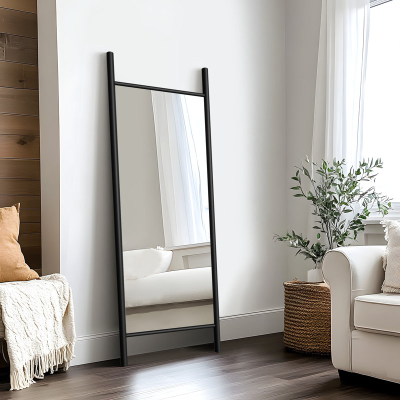 Miroir mural Merienne, Noir, 63 po x 24 po