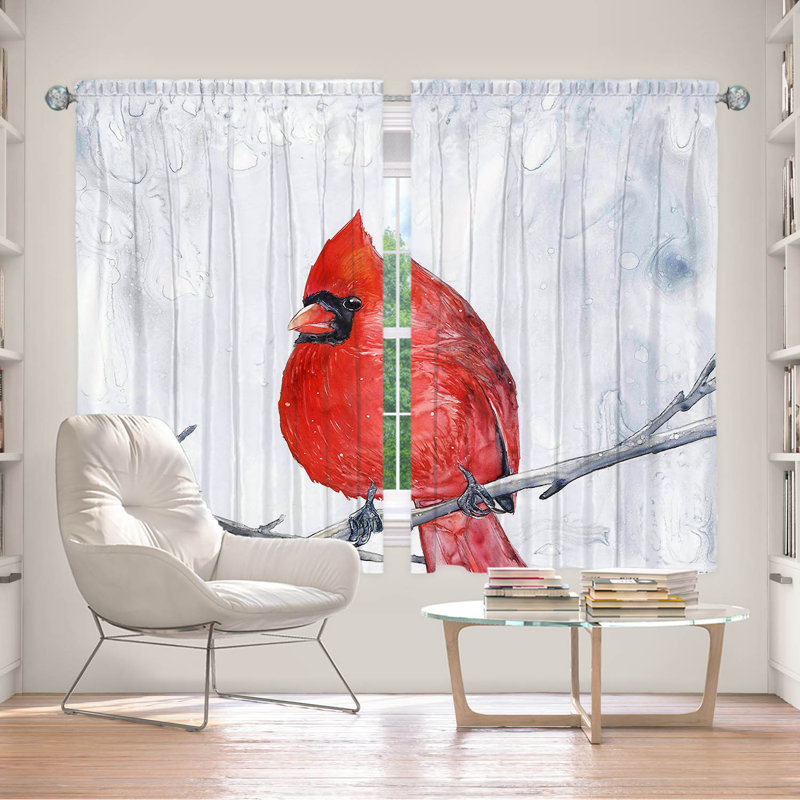 Rideau simple occultant et isolant Winter Cardinal, L 56 po x L 78 po