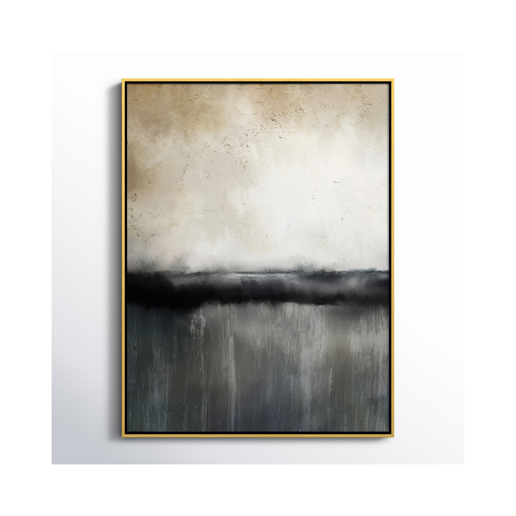 Sunset by Kimberly Allen Print, Gold, 41.5" H x 31.5" W, Picture Framed Canvas