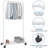 Kaedence 28.5'' Metal Rolling Clothing Rack