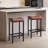 Counter Height Bar Stools Set of 2, 25.5 Inch Bar Stools for Kitchen Counter, Faux Leather Bar Stool, Brown-202484883-202484880