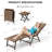 Cllgone Outdoor Metal Chaise Lounge with Table-1394132673-1471513696