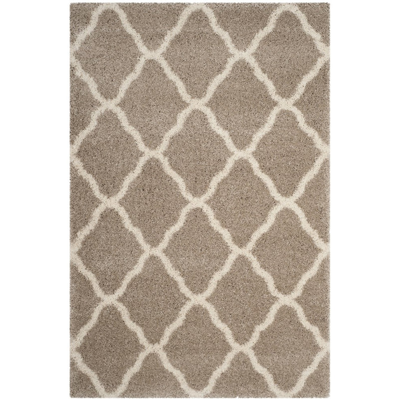 Darrold Hudson Shag Performance Geometric Rug, Rectangle 4' x 6'