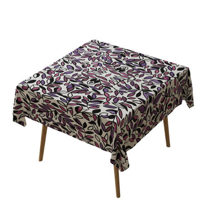 Elegant Tablecloth (55 x 55 Inches), 65% Cotton / 35% Polyester, Easy Clean, Machine Washable at 86°F, Tumble Dryer Safe, Ironable | Perfect for Dining Table & Special Occasions, Durable & Stylish Design