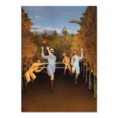 I Giocatori Di Football by Henri Rousseau - Unframed Painting