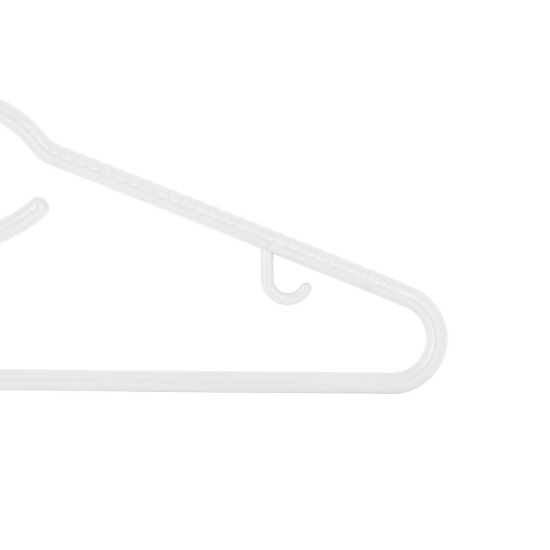 White Heavyweight Plastic 360 Swivel Neck Hangers, 5-Pack