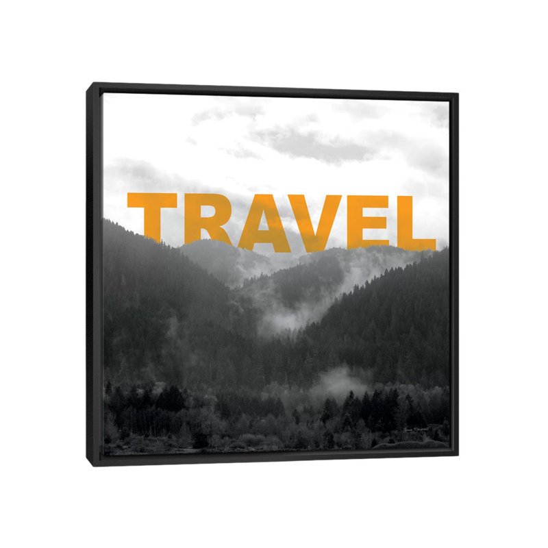 «Bold Adventures IV», impression sur toile, H 18 po x l 18 po x P 1,5 po, Toile avec cadre noir, Pas de tapis