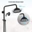 Ensemble de douche à effet pluie en laiton noir mat 99910-TC-Noir