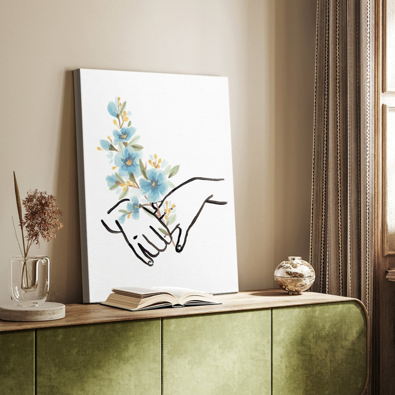 HandsAndFlowersI - galerie Cavas sur mesure, H 18 po x l 12 po